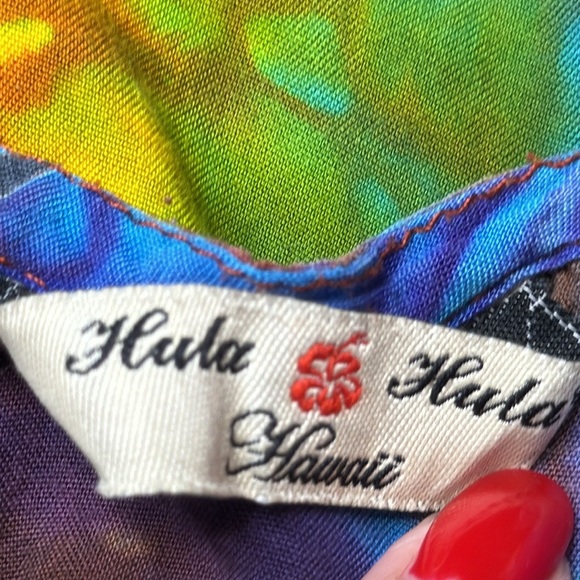 Hula Hula Hawaii Dragonfly Tie Dye Dress / Coverup (OS) - Picture 9 of 11